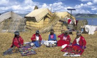 Uros village in Peru