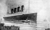 Titanic at the port of Southampton