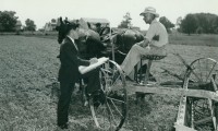 1940 Census Worker Interviewing a Farmer