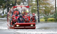 Rescue workers in Little Ferry, New Jersey