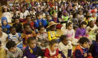 Children celebrating World Book Day