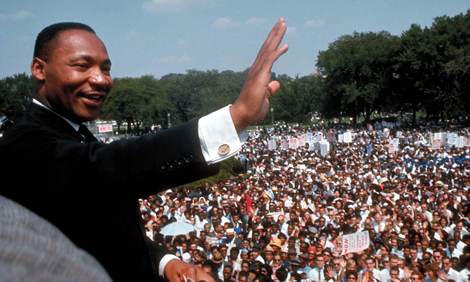 Dr. Martin Luther King, Jr., at the March on Washington
