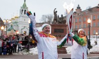 Olympic torch relay in Russia
