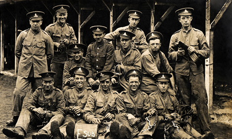 British soldiers in World War I