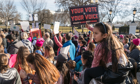 women's march in Washington, D.C.